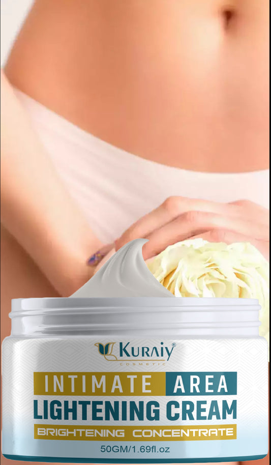 KURAIY Body Whitening Cream For Dark Skin Intimate Area Pink Essence Dullness Brighten Skin Whitener Beauty Health For Dropshipping 50g