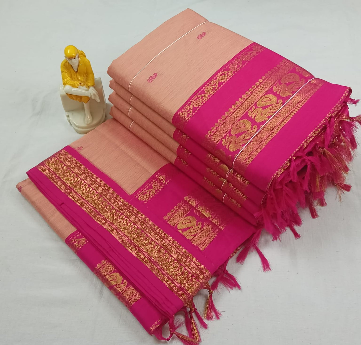 Copper Kalyani Cotton Silk Saree