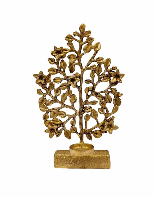 Brass Table Decor Showpiece Tree - 6.1*2.7*9.5 Inch (BS1296 C)