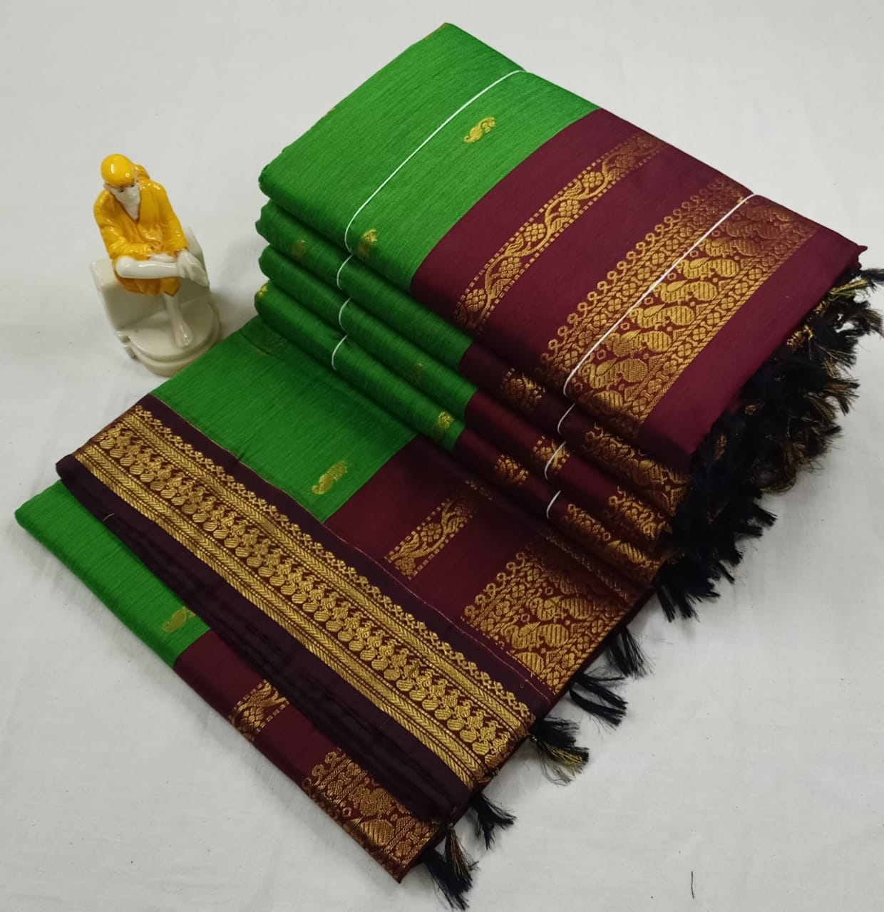 Copper Kalyani Cotton Silk Saree