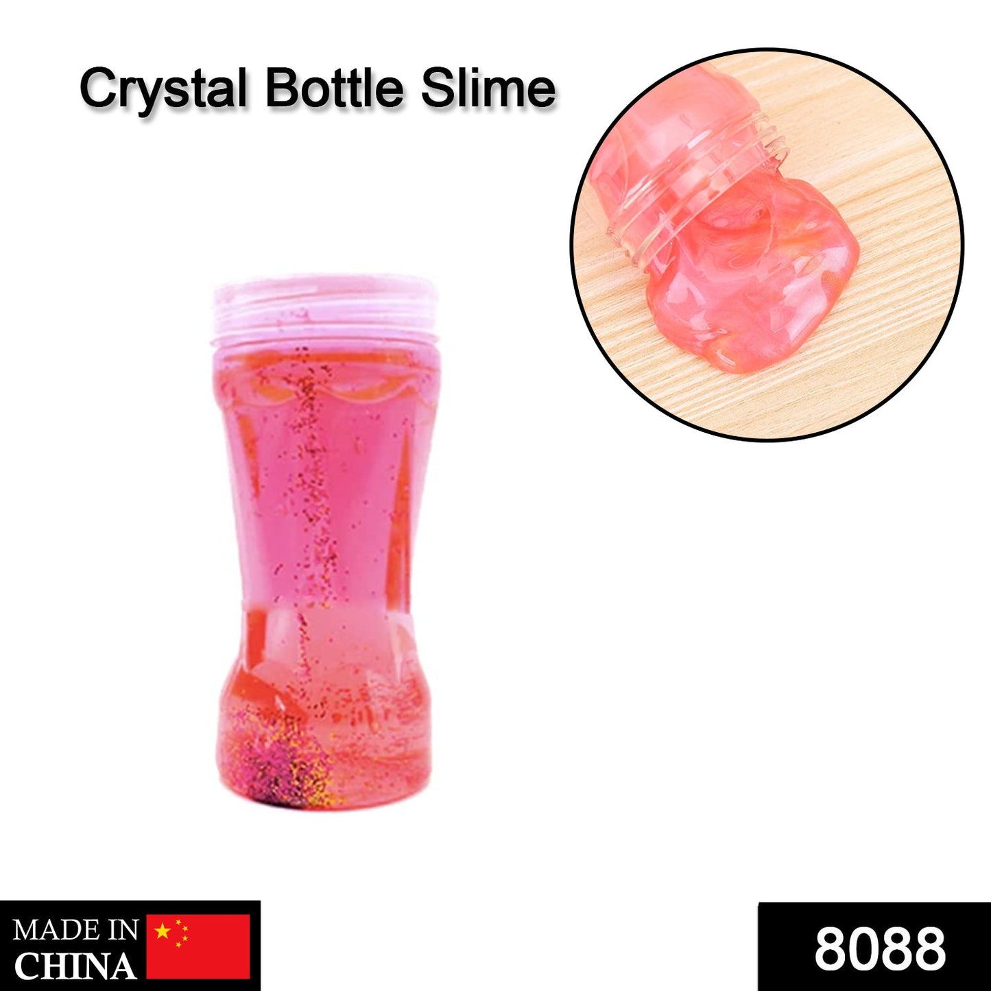 8088 Soft Jar Slime Combo of Glitter Slime and Crystal Slime 