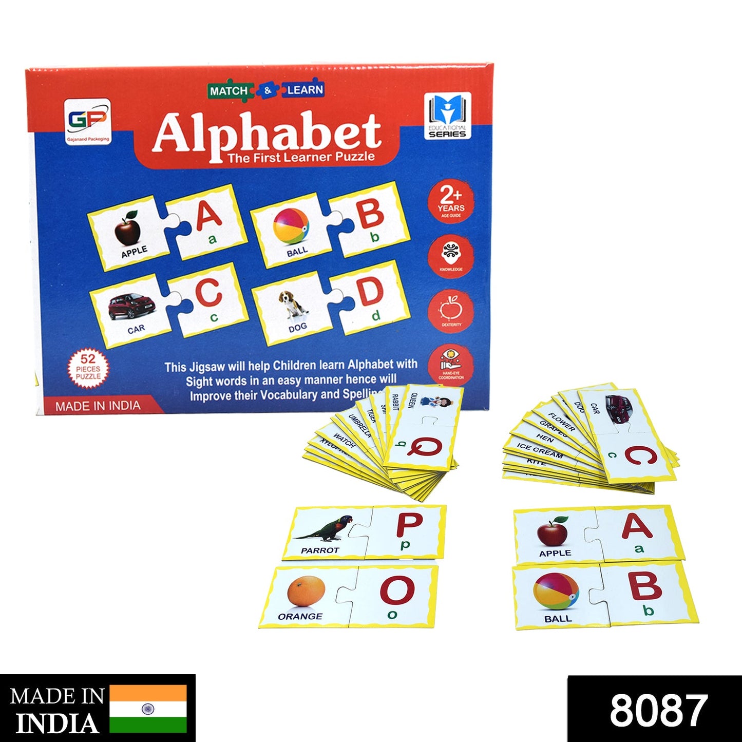 8087 Puzzle Game 52Pc used by kids and children’s for playing and enjoying etc. 