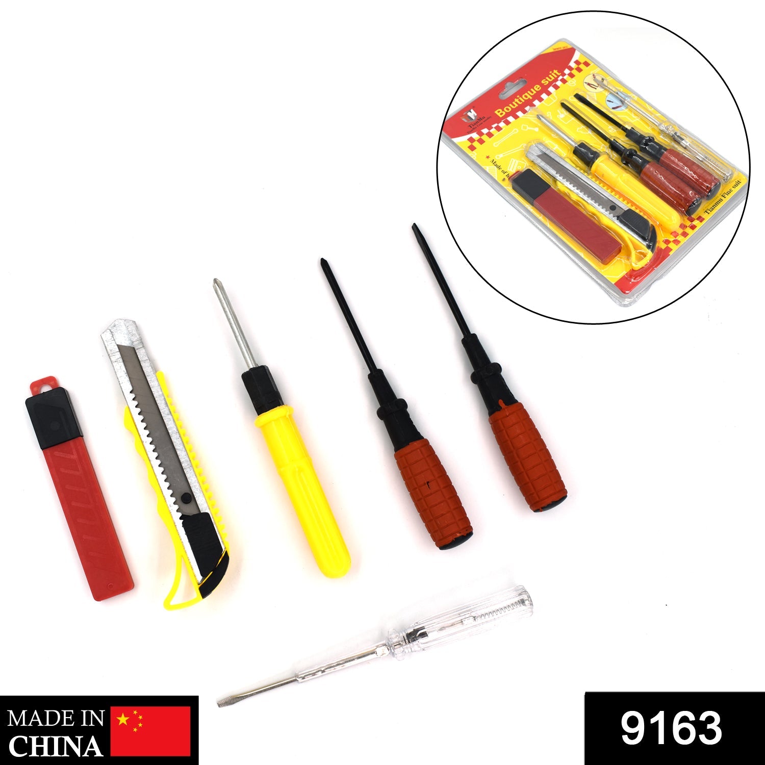9163 Screwdriver And PVC Sheet Perspex Cutter Cutting Tool (Pack Of 6) 