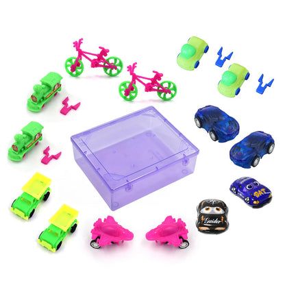 4402 Toys for Kids Friction Powered Vehicle Toy for Baby Push & Go Toys Combo Set for Boys & Girls ( Pack of 15) 