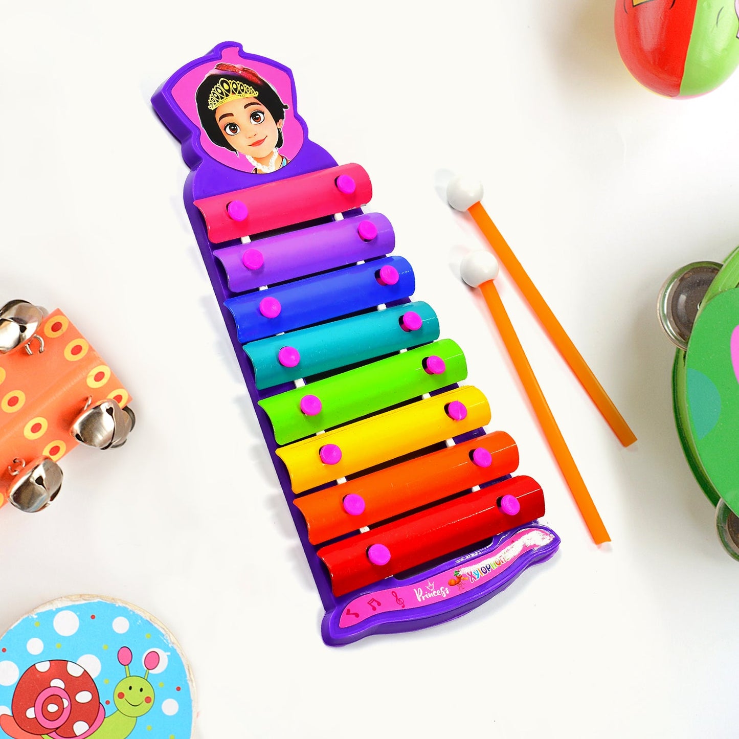 4616 Xylophone for Kids Wooden Xylophone Toy with Child Safe Mallets 
