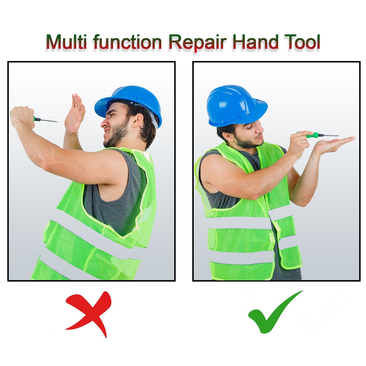 9151 2Pcs Triangle Screwdriver Multi function Repair Hand Tool 