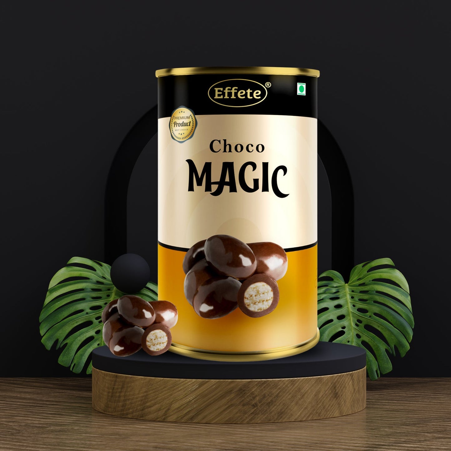7829 Effete Choco Magic Center Filled Chocolate Can 