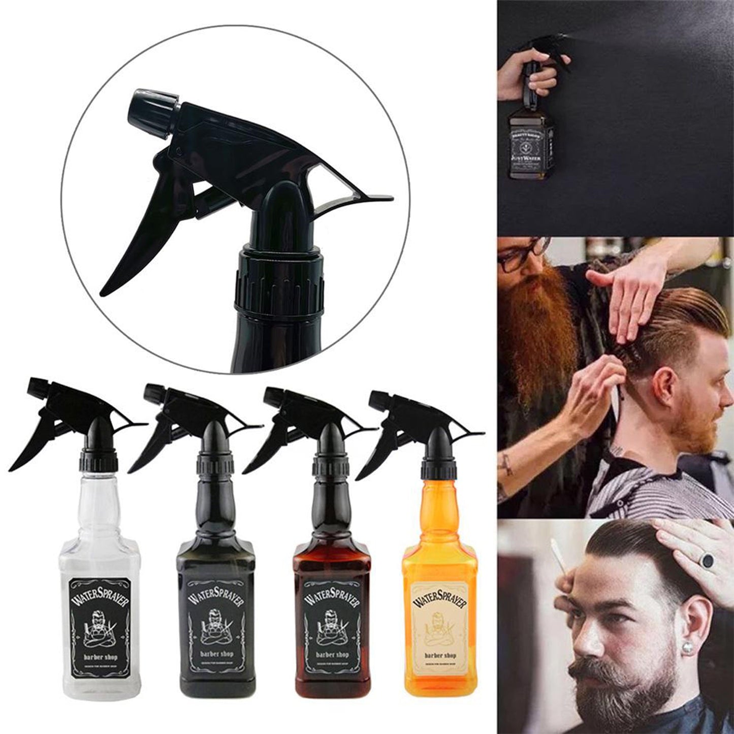 9022 Vintage Hairdressing Spray Bottle For Salon Barber Hair Tools Water Sprayer 