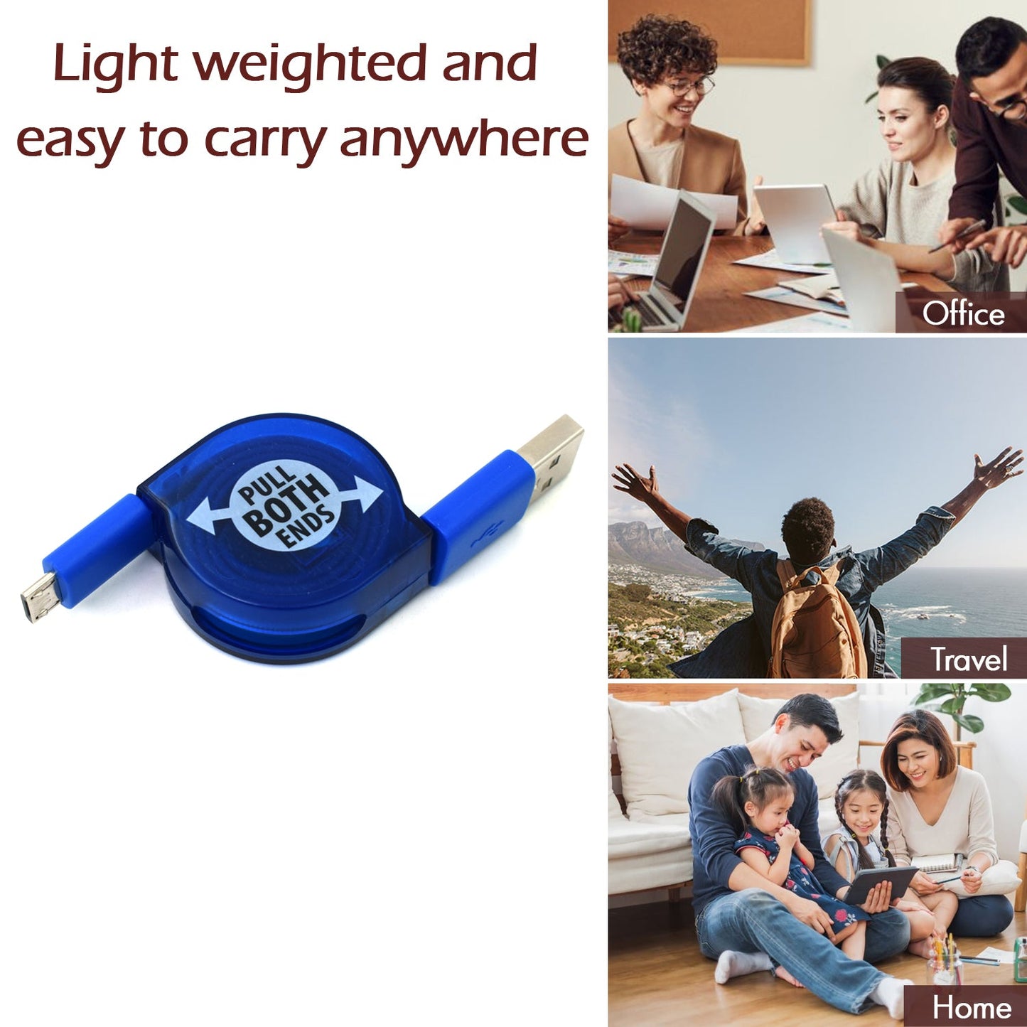 7400 Retractable Usb Charge widely used for charging various types of smartphones and technical devices present in all kind of places etc. 