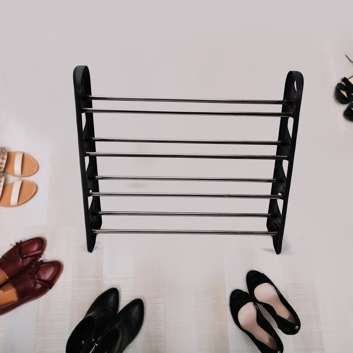 9106A Simple Shoe Rack Simple Practical Sufficient Capacity for Home , Chappal Stand 
