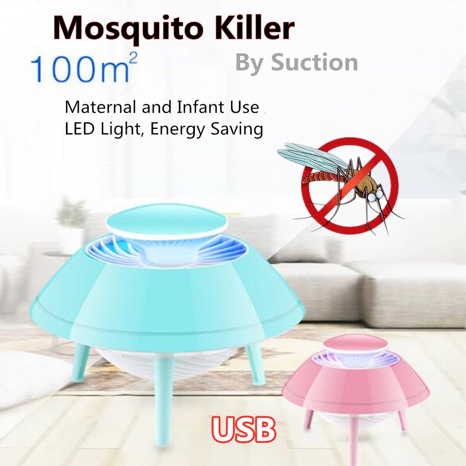 6465 Mosquito Trap Killer Space Ship Design lamp Flying saucer mosquito catcher suction Machine 