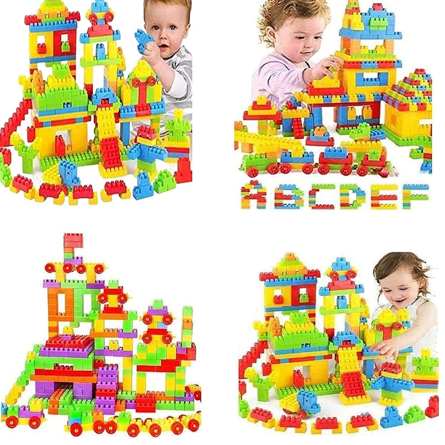 3915 200 Pc Train Blocks Toy used in all kinds of household and official places specially for kids and children for their playing and enjoying purposes. 