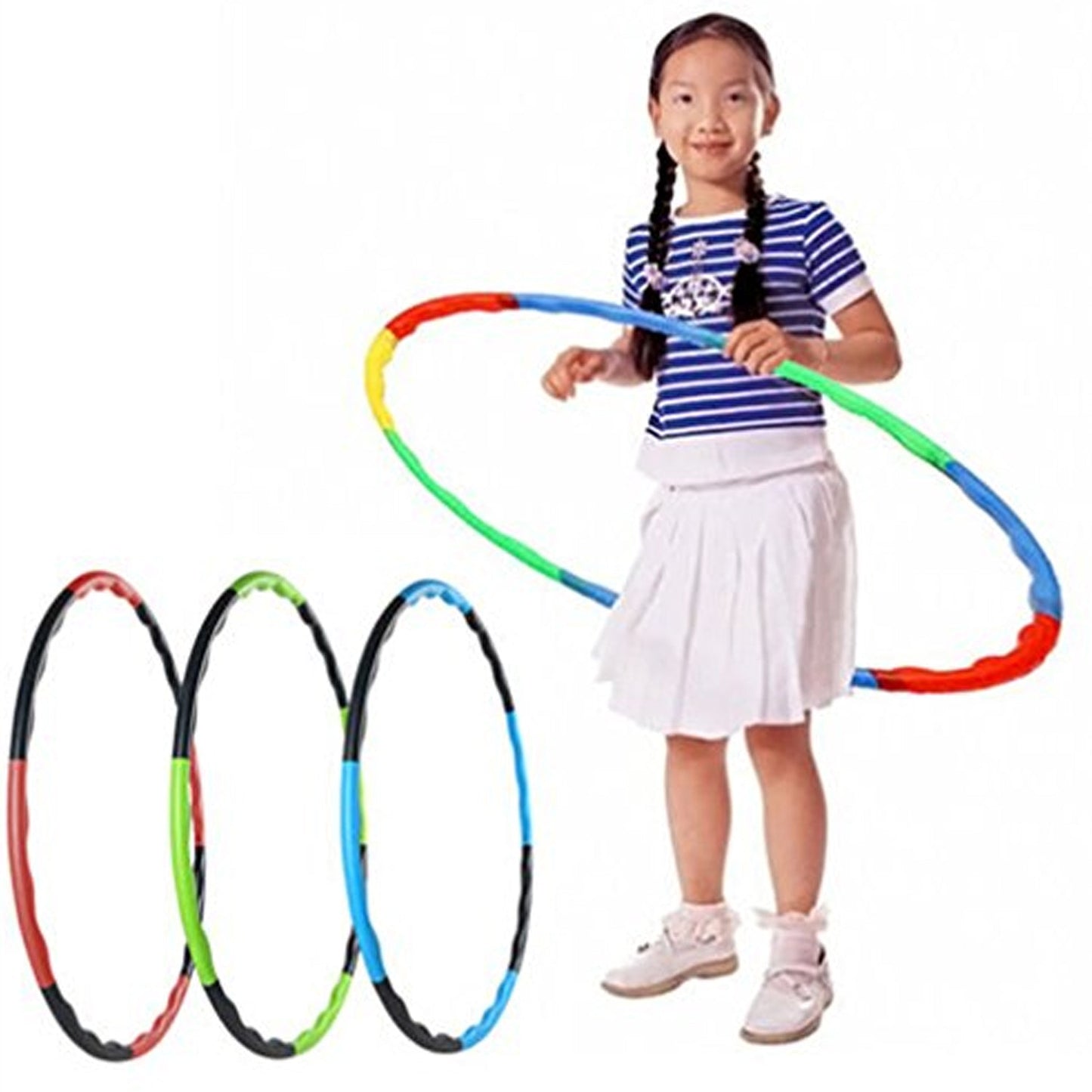 8020 Hoops Hula Interlocking Exercise Ring for Fitness with Dia Meter Boys Girls and Adults 
