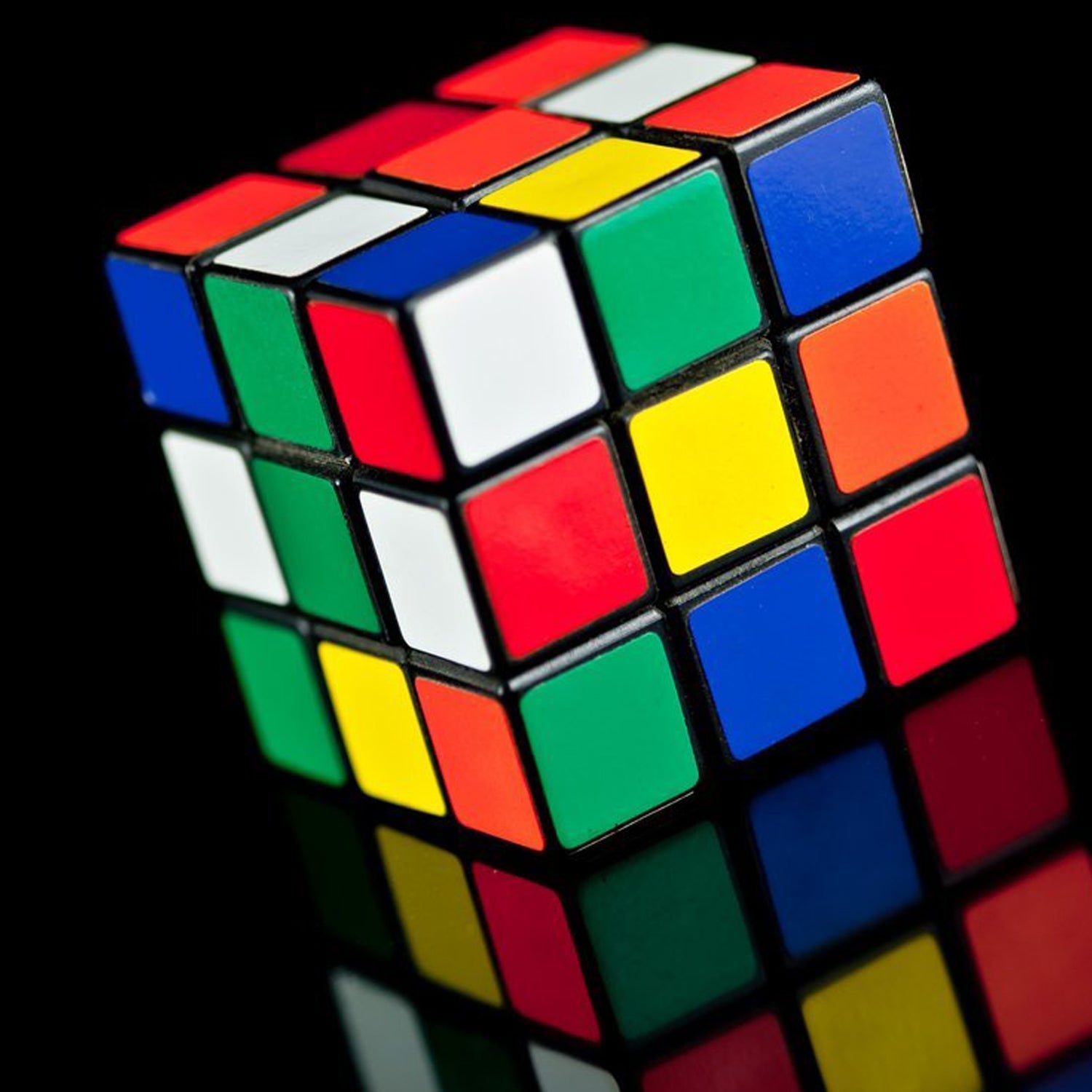 4817 Plastic Fancy 3x3 Small Cube Puzzles Game - 2 Pieces (Multicolour) 