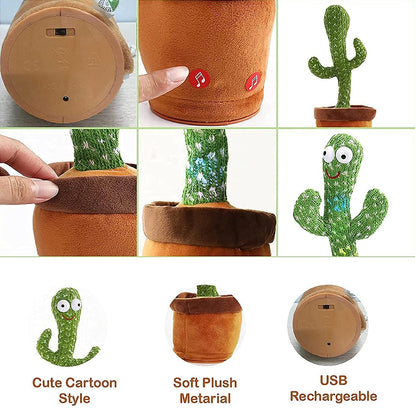 8047L  Dancing Cactus Talking Toy, Chargeable Toy (loose) 