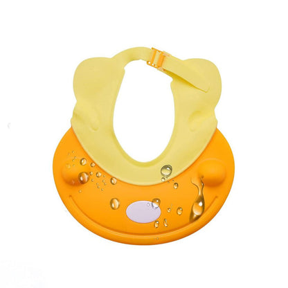 6641 Silicone Baby Shower Cap Bathing Baby Wash Hair Eye Ear Protector Hat for New Born Infants babies Baby Bath Cap Shower Protection For Eyes And Ear. 
