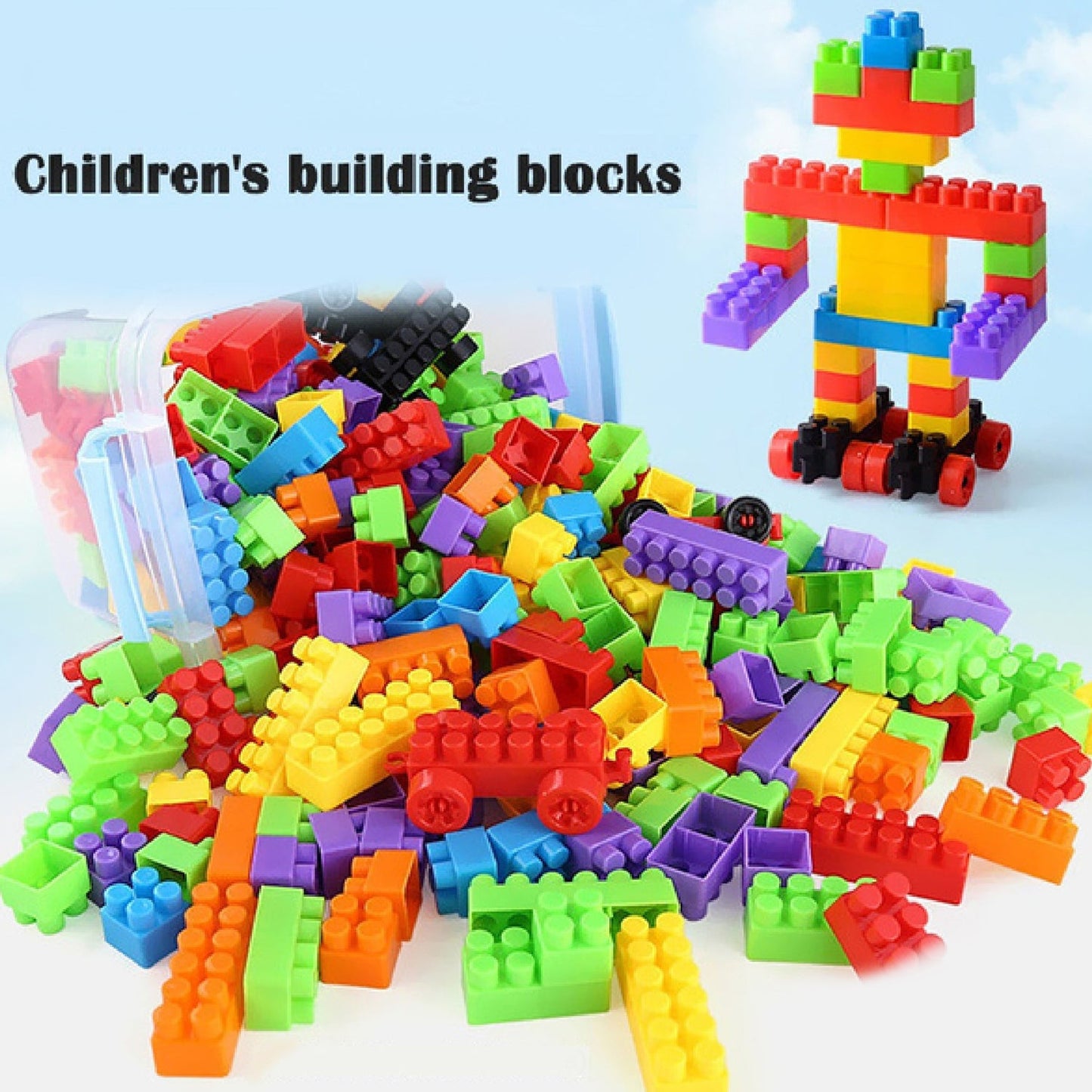 8076 100pc Building Blocks Early Learning Educational Toy for Kids 