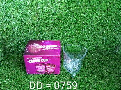 759 Heart Shape Activated Blinking Led Glass Cup 
