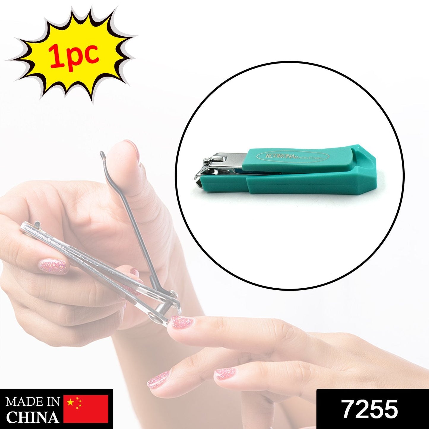 7255 Nail Cutter for Every Age Group (1pc) 