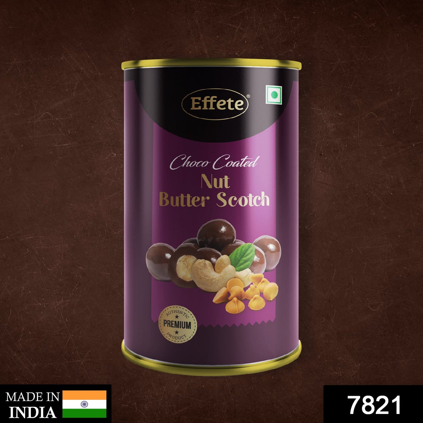 7821 Effete Choco Coated Nut Butterscotch 