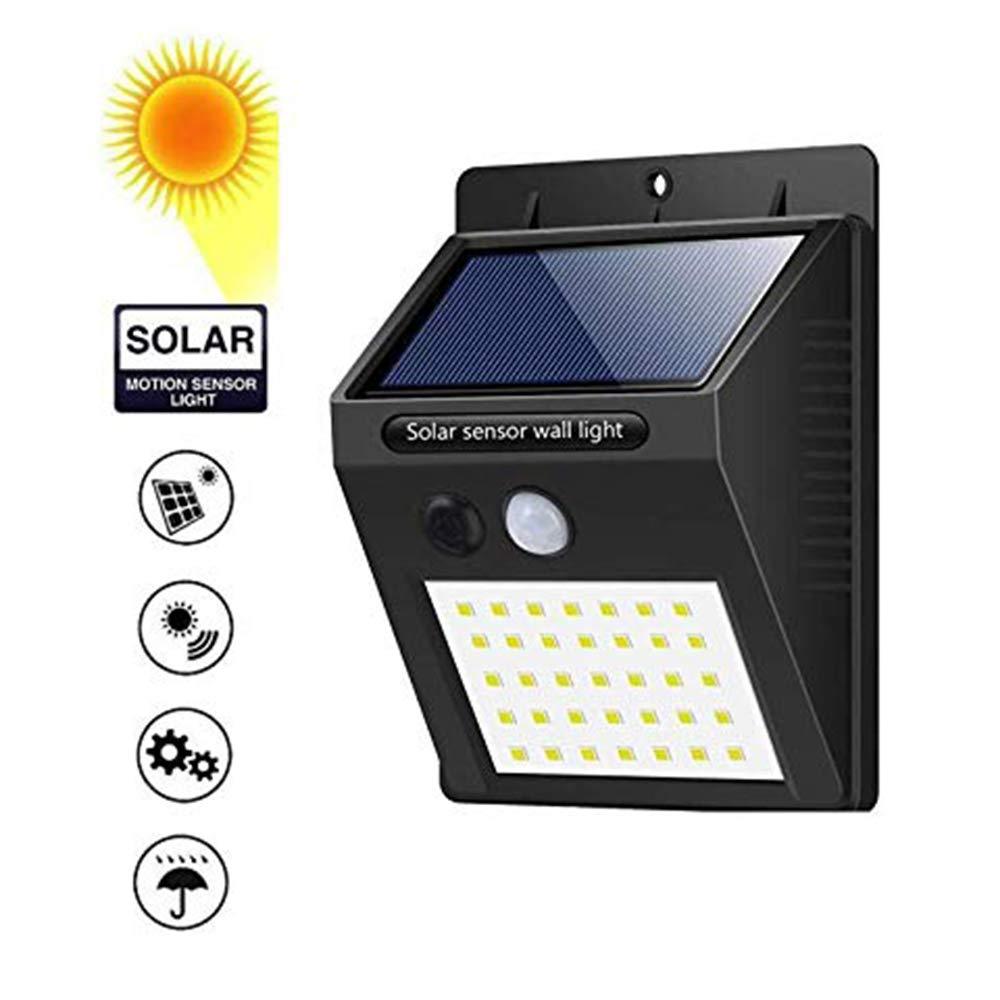 213 Solar Security LED Night Light for Home Outdoor/Garden Wall (Black) (20-LED Lights) 