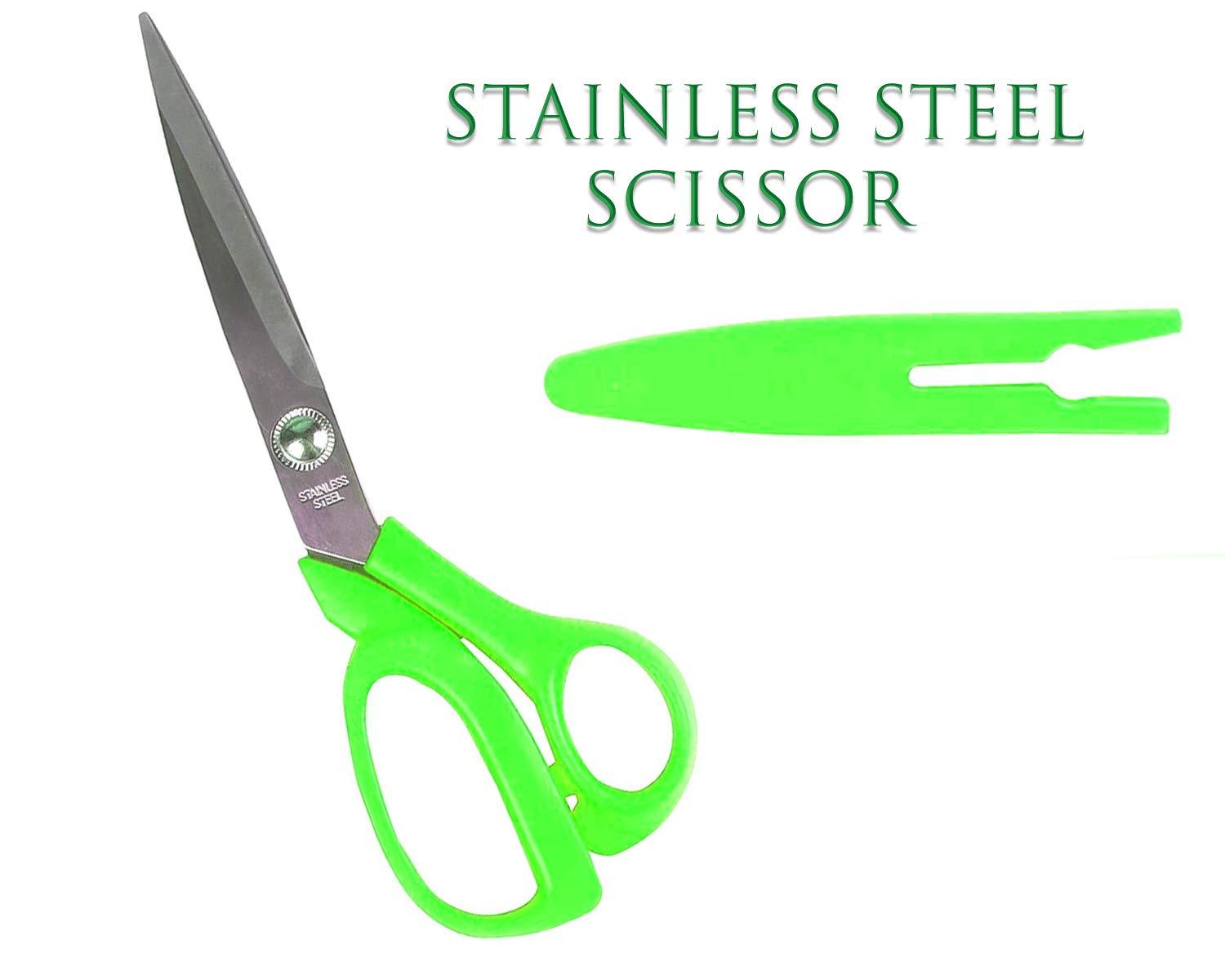 555 stainless Steel Scissors with Cover 8inch 