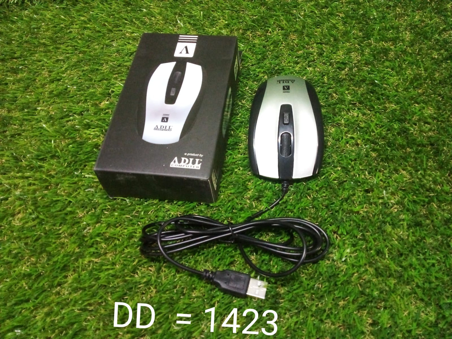 1423 Wired Mouse for Laptop and Desktop Computer PC With Faster Response Time (Silver) 