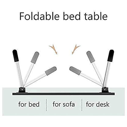 7856 FOLDABLE BED STUDY TABLE PORTABLE MULTIFUNCTION LAPTOP TABLE LAPDESK FOR CHILDREN BED FOLDABLE TABLE WORK OFFICE HOME WITH TABLET SLOT & CUP HOLDER 