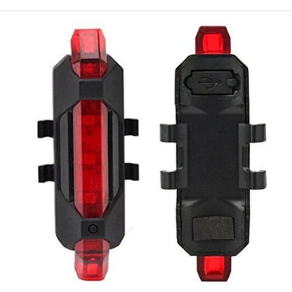 1561 Rechargeable Bicycle Front Waterproof LED Light (Red) 