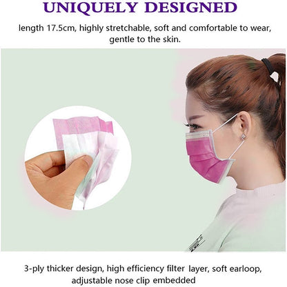 7219 Anti Pollution/Virus Face Pink Mask 