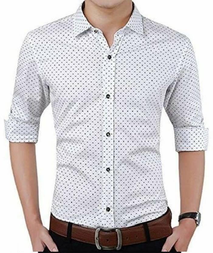 Cotton Printed Full Sleeves Slim Fit Casual Shirt