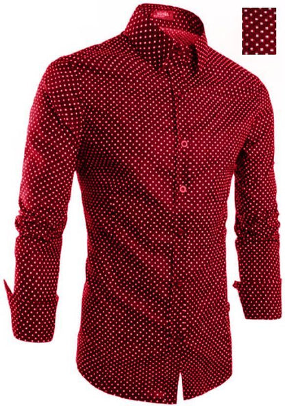 Cotton Printed Slim Fit Full Sleeves Casual Shirt