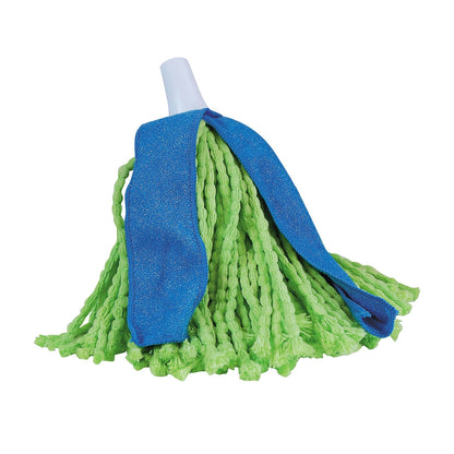 4739 Microfiber Cone Mop and Cone Broom Used for Cleaning Dusty and Wet Floor Surfaces and Tiles. 