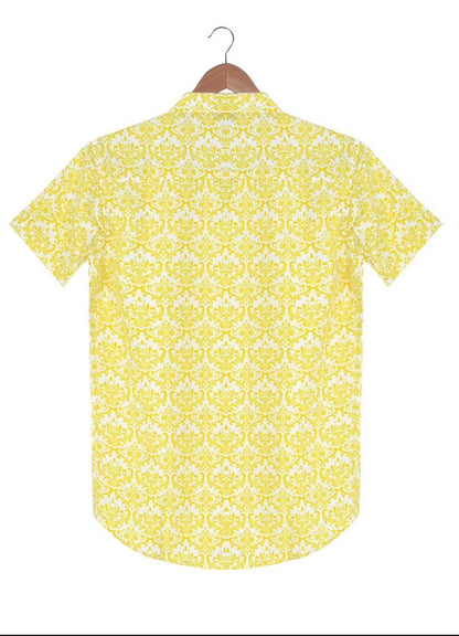 Men's Casual Printed Half Sleeve Shirt