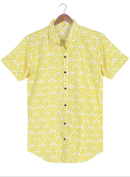 Men's Casual Printed Half Sleeve Shirt