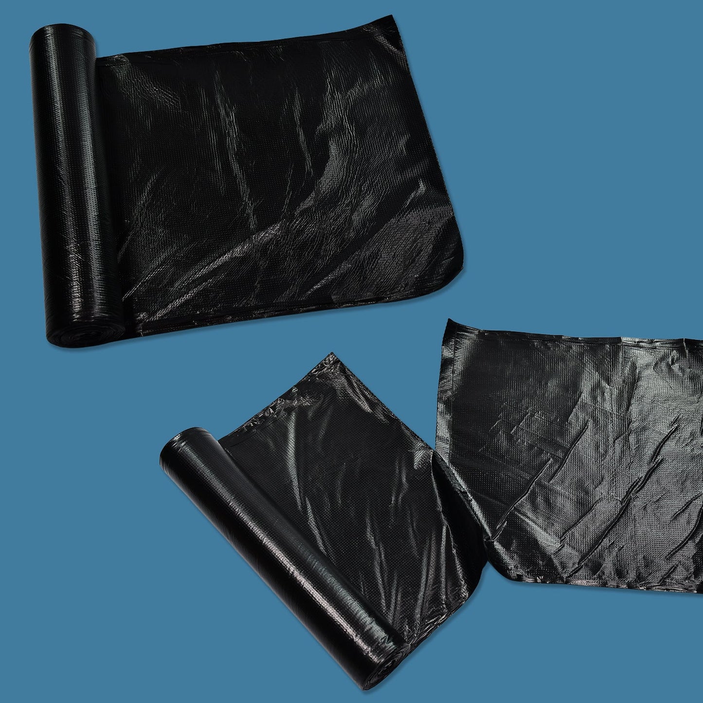 9208 Black 1Roll Garbage Bags/Dustbin Bags/Trash Bags 100X120Cm 