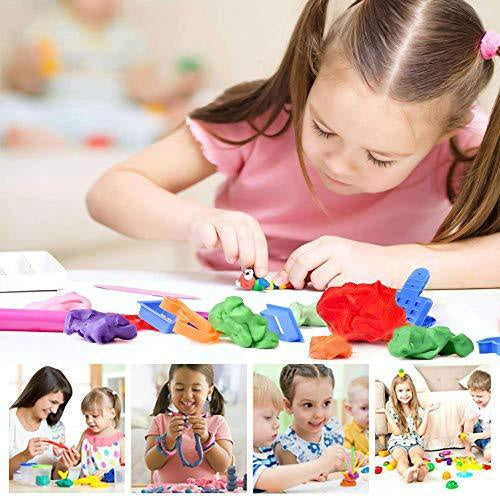 1916 Non-Toxic Creative 100 Dough Clay 5 Different Colors, (Pack of 5 Pcs) 