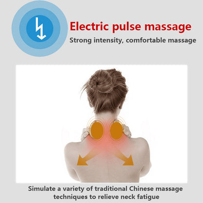 6199 Electric Neck Massager for Deep Tissue Pain Relief Cervical Vertebra Massager 