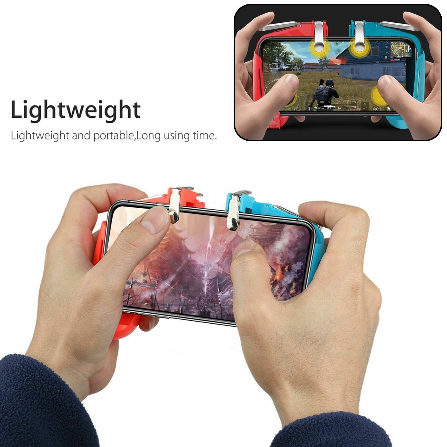 8054 Mobile Phone Gamepad Joystick Handle L1 R1 Trigger for PUBG Sensitive Shoot 
