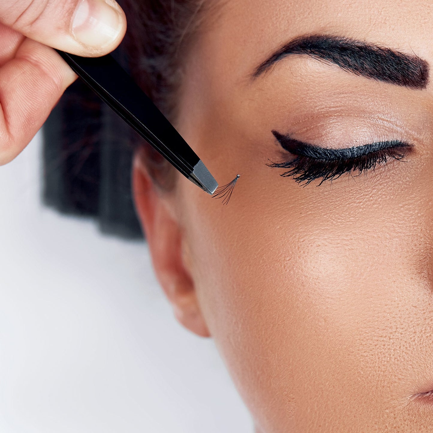 6611 Hand-Made Slant Tweezer – Exclusive for Eyebrows Facial Hair, Ingrown Hair Removal & Blackhead - Handy & Portable Tool 