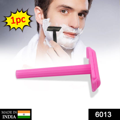 6013 Shaving Razor For Men Plastic Grip Handle 