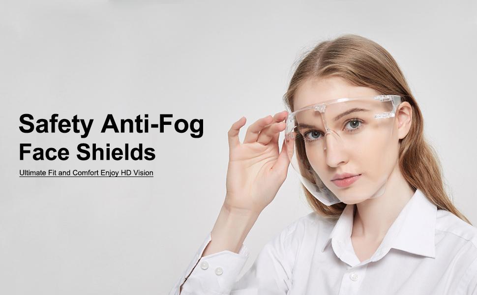 1701 Multipurpose Clear Face Shield Anti-fog Anti-Scratch Protective Fashion Wear for Men 