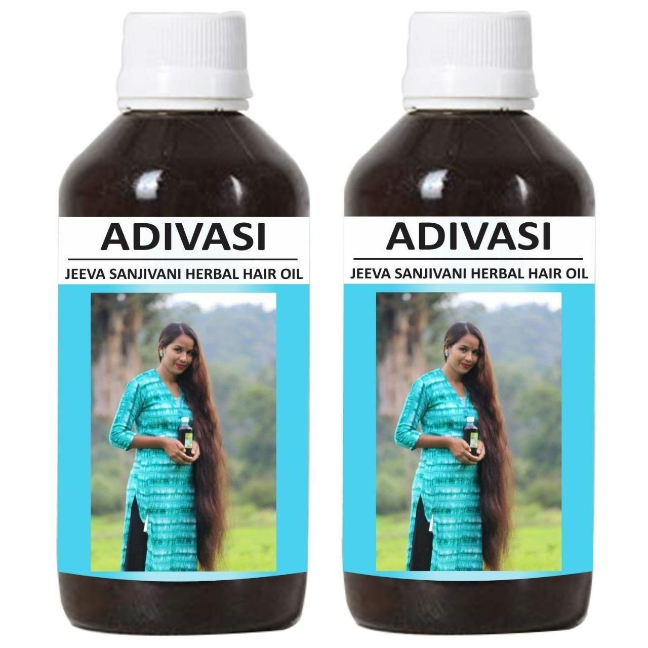 Donnara Organics Adivasi Jeeva Sanjivani Herbal Hair Oil pack of 2 bottles of 125 ml(250 ML)