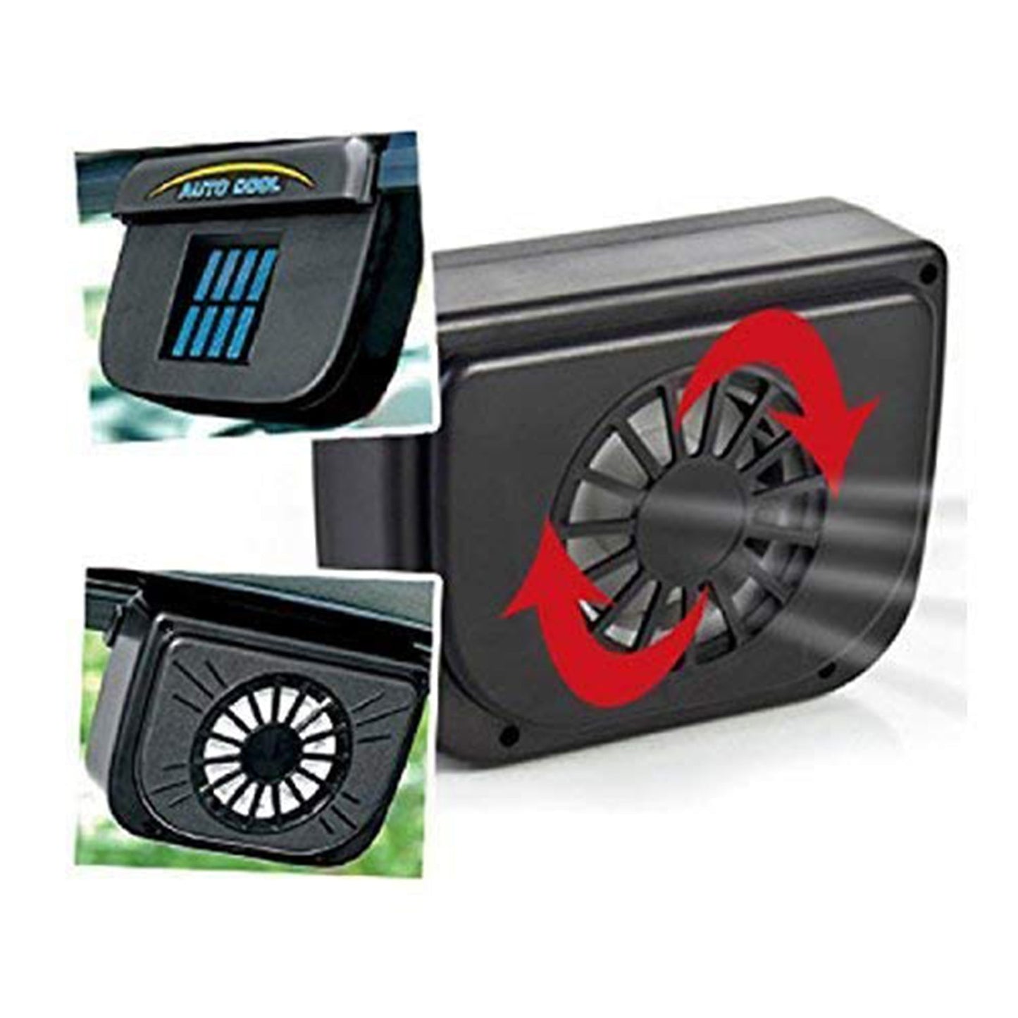 1460 Plastic Auto Cool- Solar Powered Ventilation Fan Keeps Your Parked Car Cool 