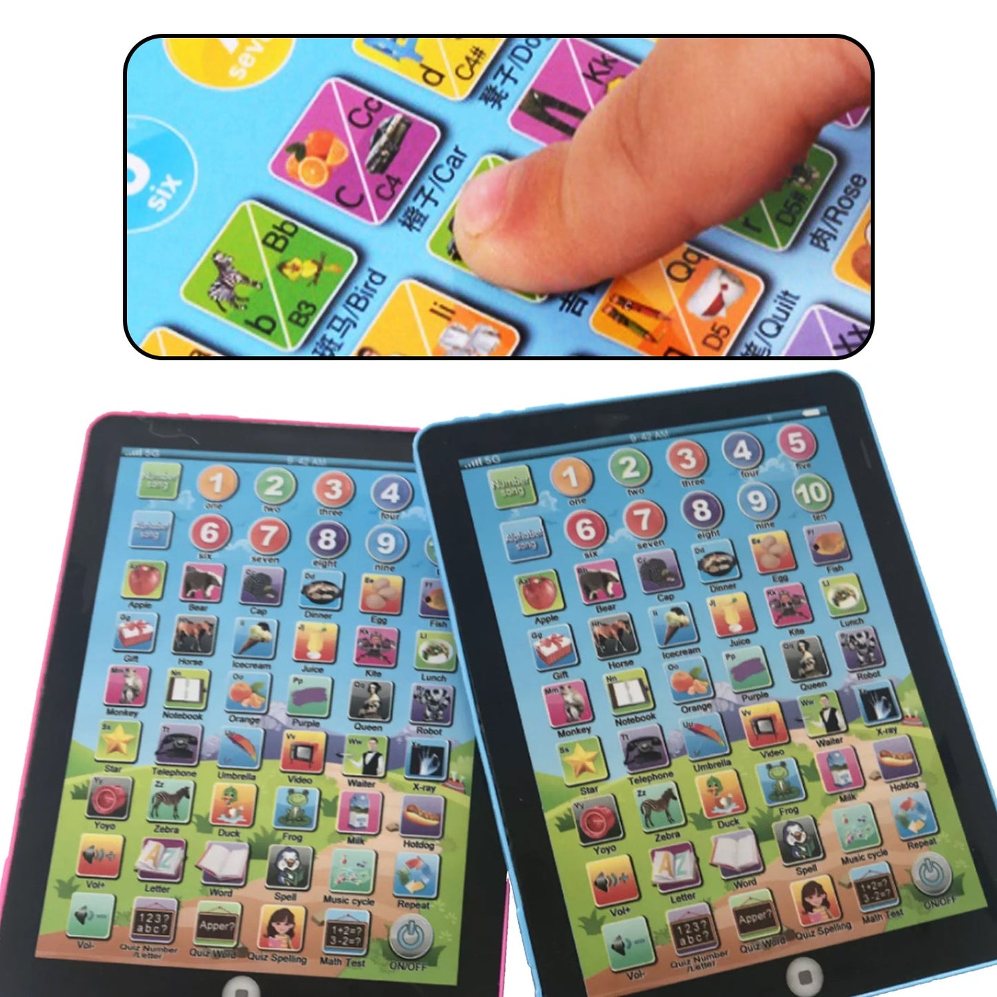 8086 Kids Learning Tablet Pad For Learning Purposes Of Kids And Children’s. 