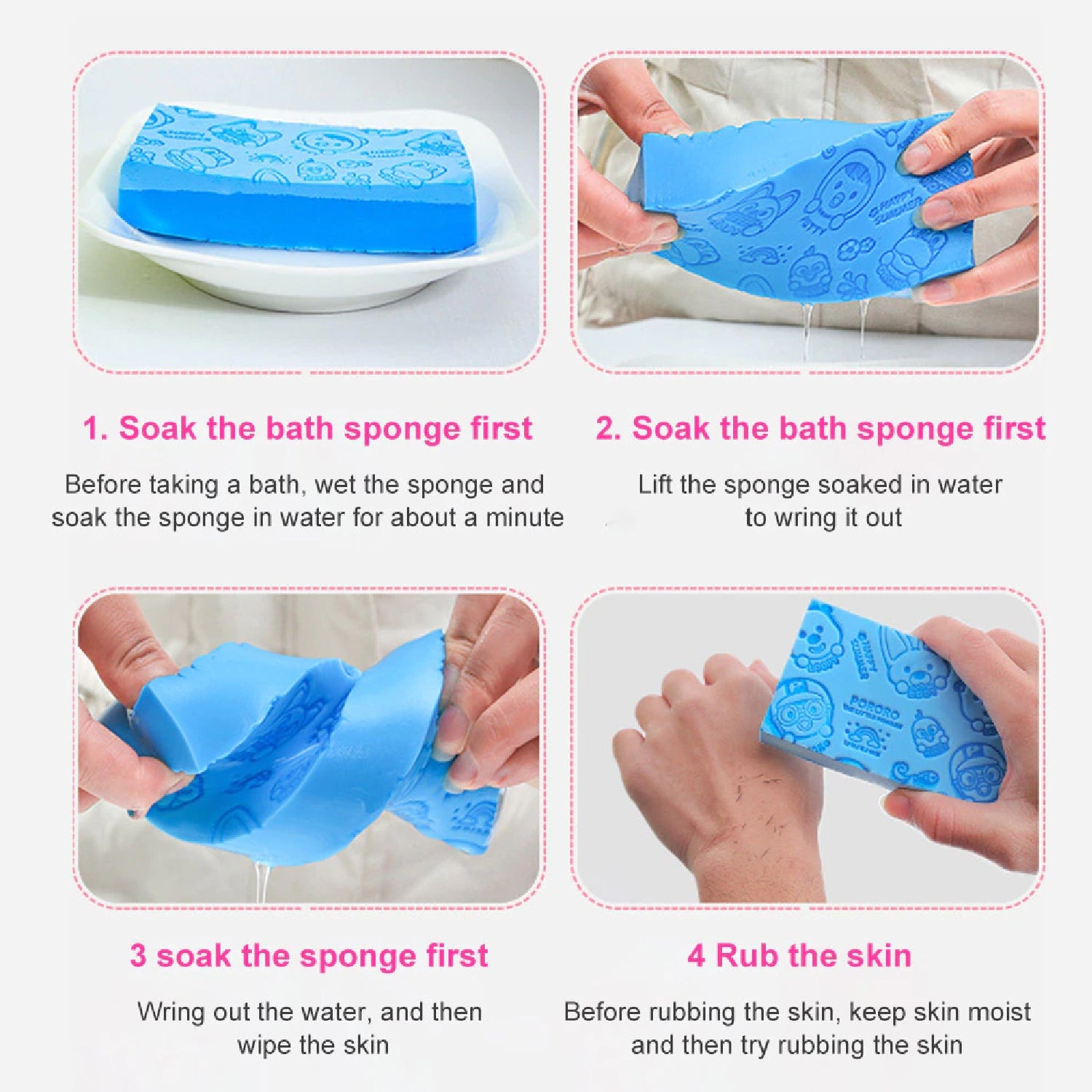 6234 Ultra Soft Exfoliating Sponge | Dead Skin Remover Sponge For Body | Face Scrubber for Women and Men 