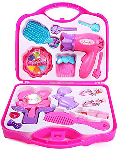 1908 Beauty Make up Set for Kids Girls with Fold-able Suitcase (Multicolour) 