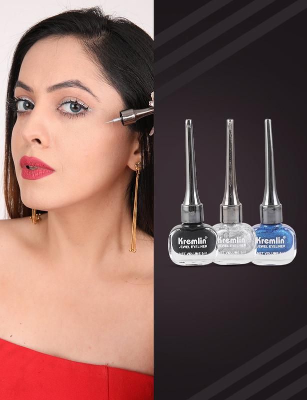 Glam Deal-2 Lipsticks-Two+2 in 1 Nailpaints+ 3 Eyeliners+ Free Mascara-Small