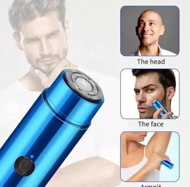 Portable Mini Shaver, Pocket Razor for Men USB Rechargeable Waterproof