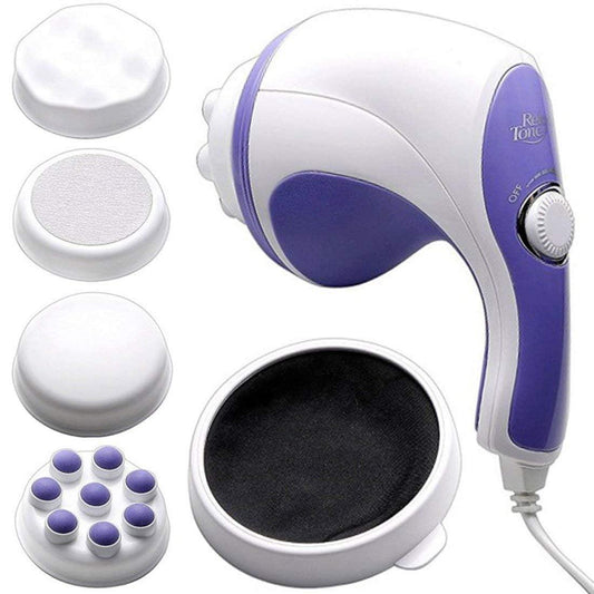 Relax Spin Tone Body Massager Machine, Full Body Massager for Pain Relief Spin Tone Handheld Corded Electric Body Massager, Multicolor